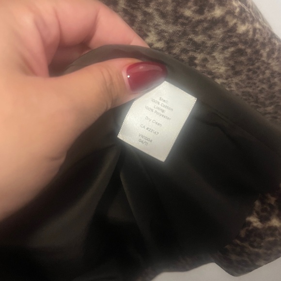 Talbots Vintage Leopard/Cheetah Velvet Jacket - Picture 4 of 6